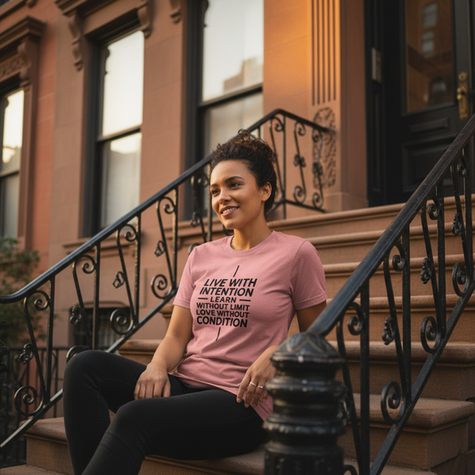 Live Learn Love - Biracial Female Brownstone