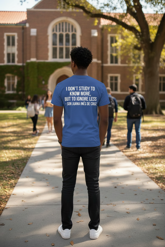 Sor Juana Tee - Close Crop Back View